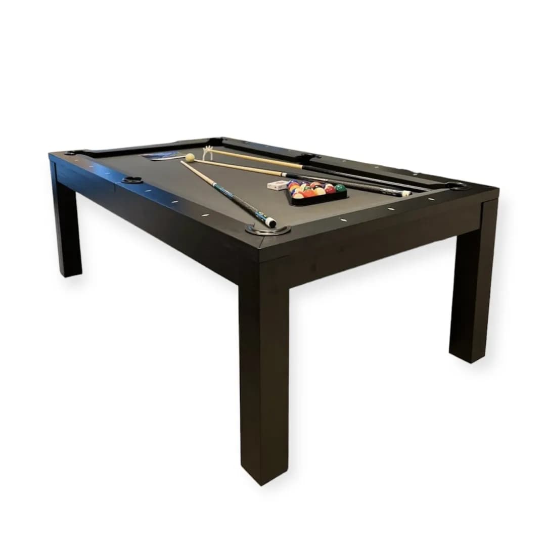7–8-ft Black Pool Table — commercial game-room equipment, US-wide supply and service