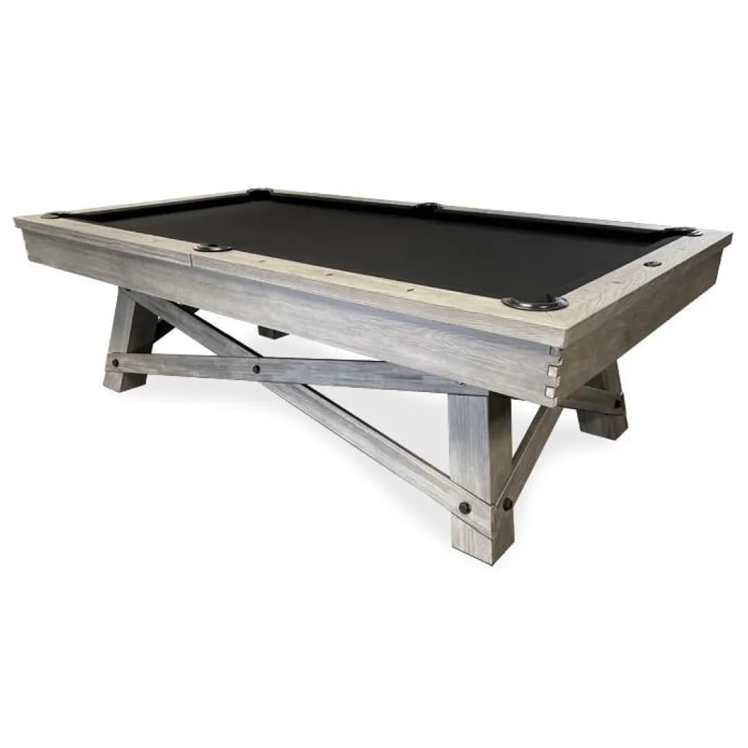 8-ft Barnwood Grey Pool Table — commercial game-room equipment, US-wide supply and service