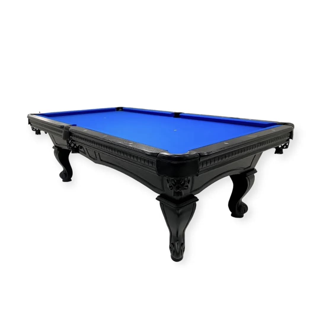8-ft Black Hardwood Pool Table — commercial game-room equipment, US-wide supply and service