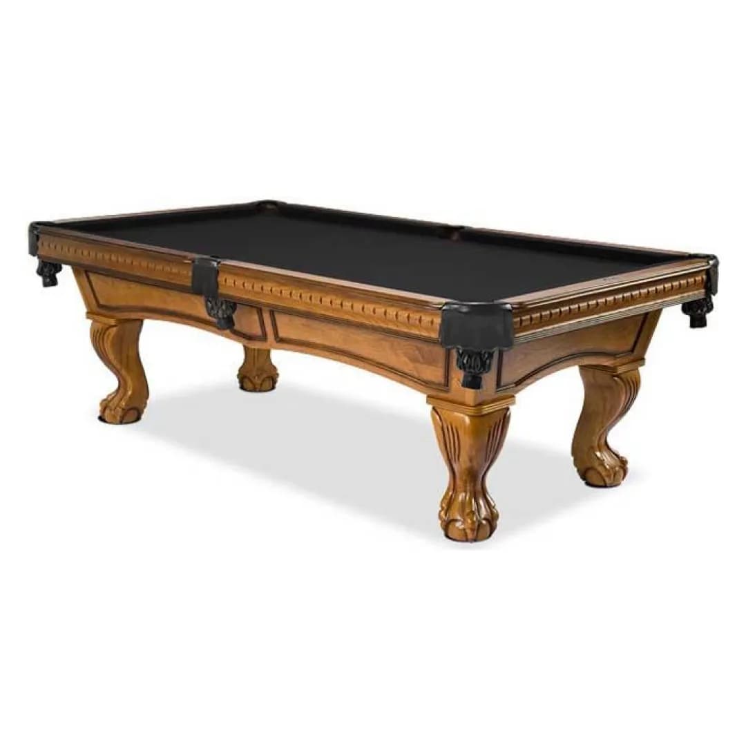8-ft Honey Oak Finish Pool Table — commercial game-room equipment, US-wide supply and service