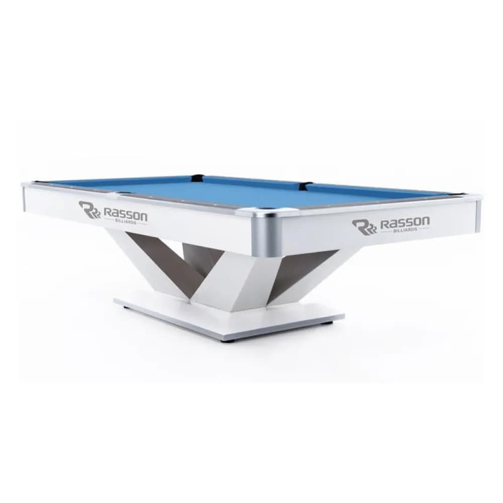 9-ft White Competition Pool Table — commercial game-room equipment, US-wide supply and service