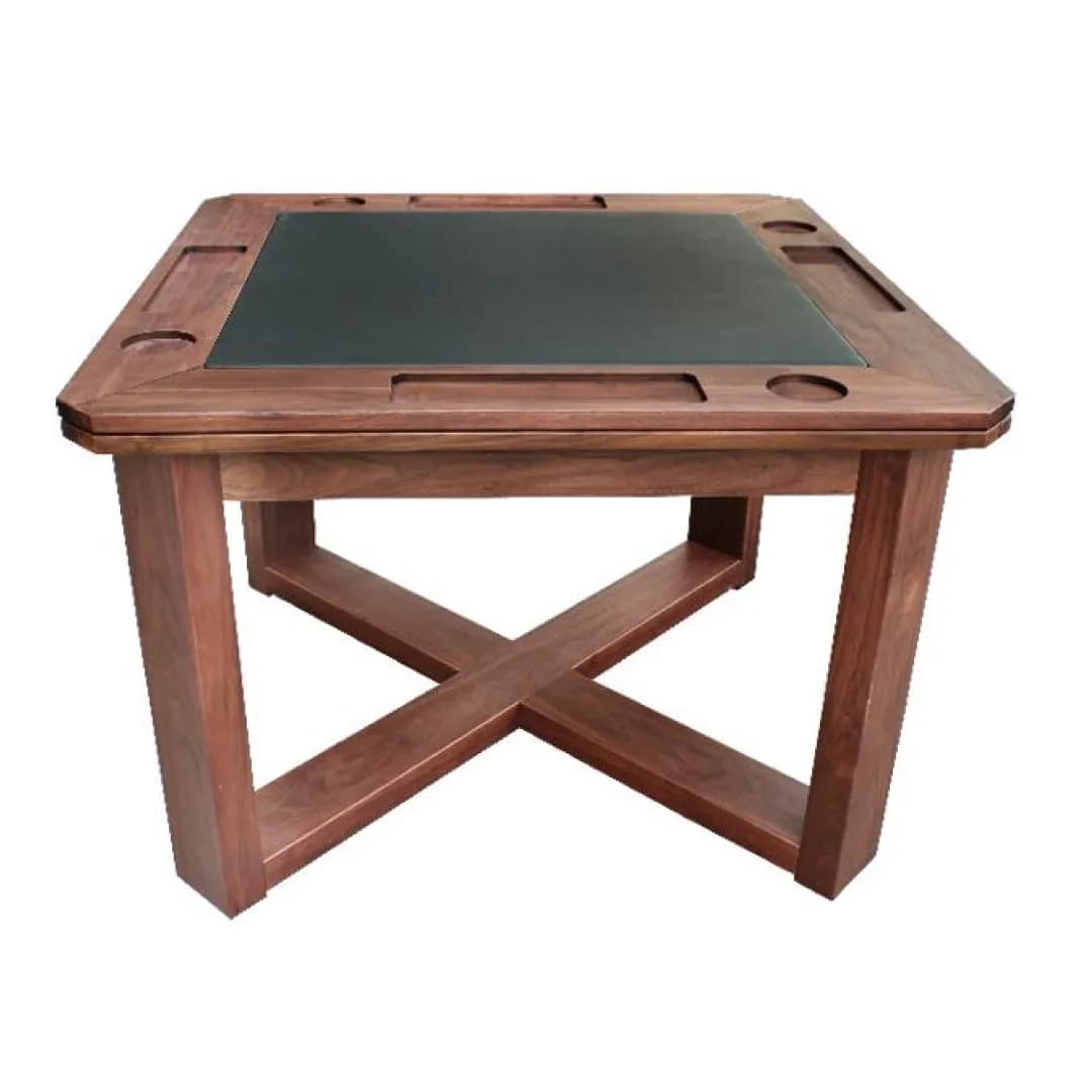 Danish-Style Poker Table in Walnut Finish — commercial gaming tables supplied nationwide