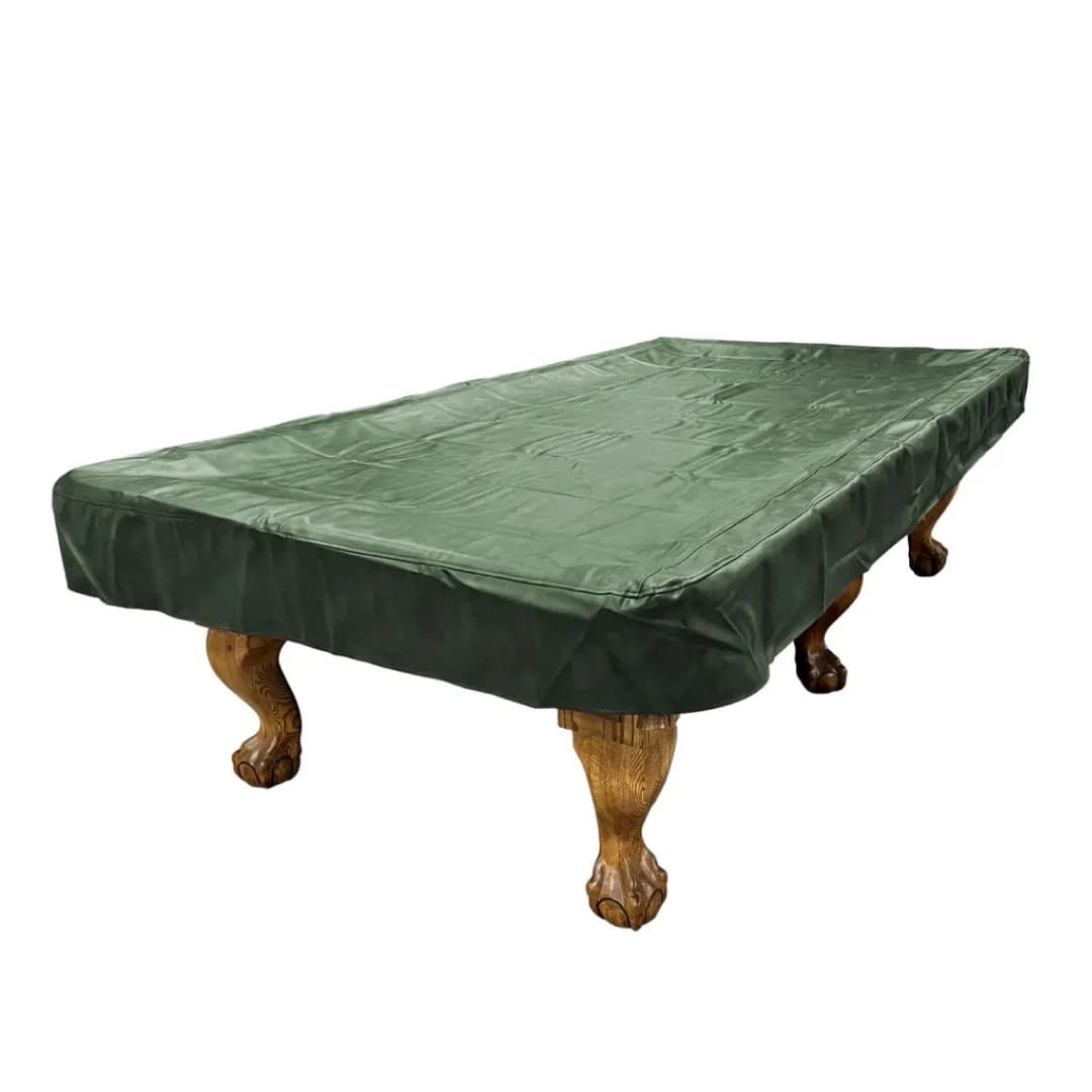 Heavy-Duty Billiard Table Cover — Green — commercial game-room equipment, US-wide supply and service