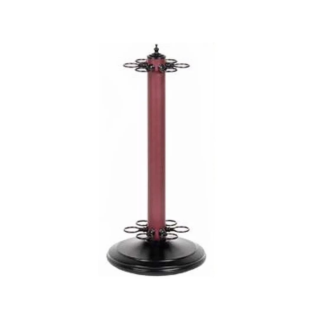 Metal Pool Cue Stand, Burgundy — commercial gaming tables supplied nationwide