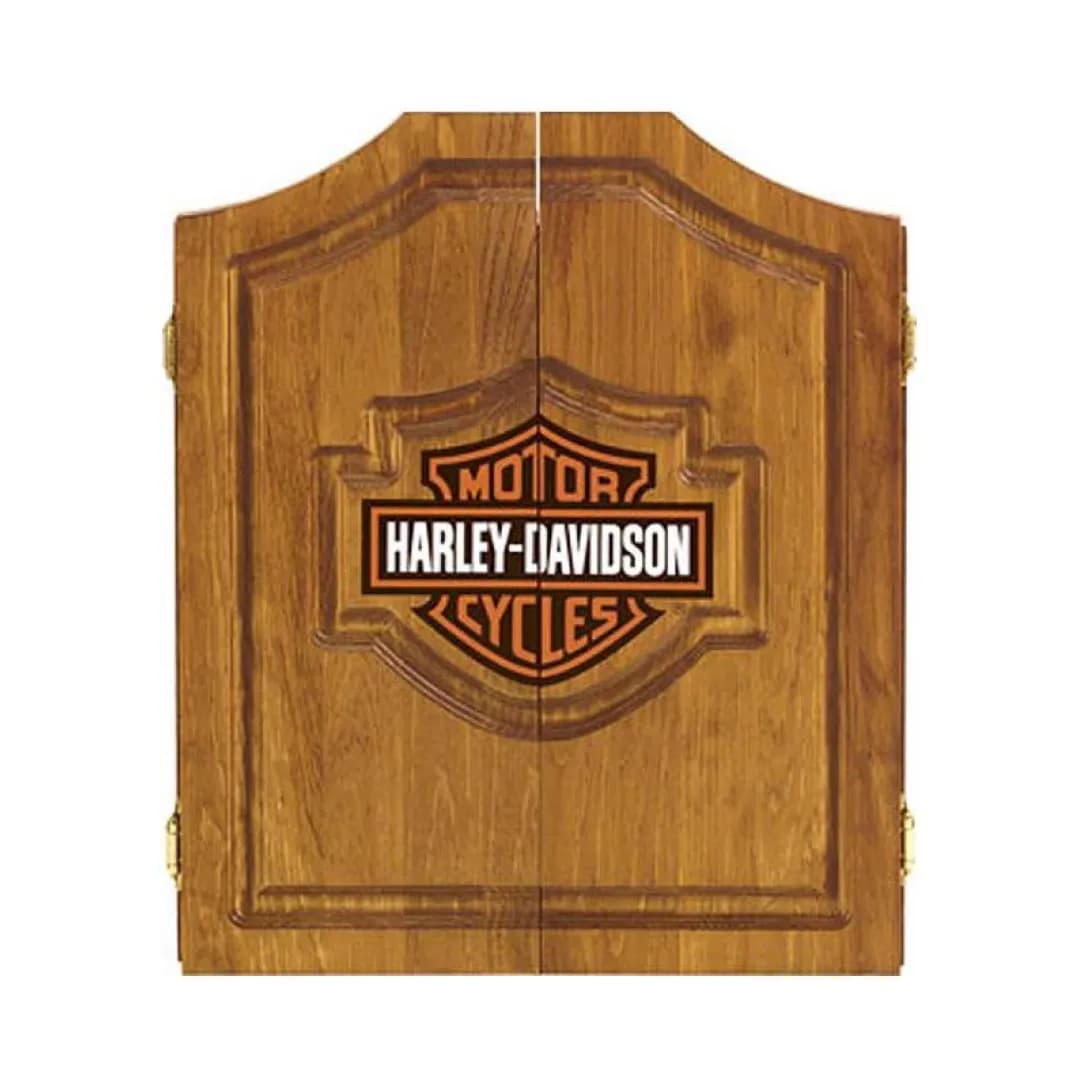 Pub-Style Hardwood Dart Cabinet — commercial game-room equipment, US-wide supply and service