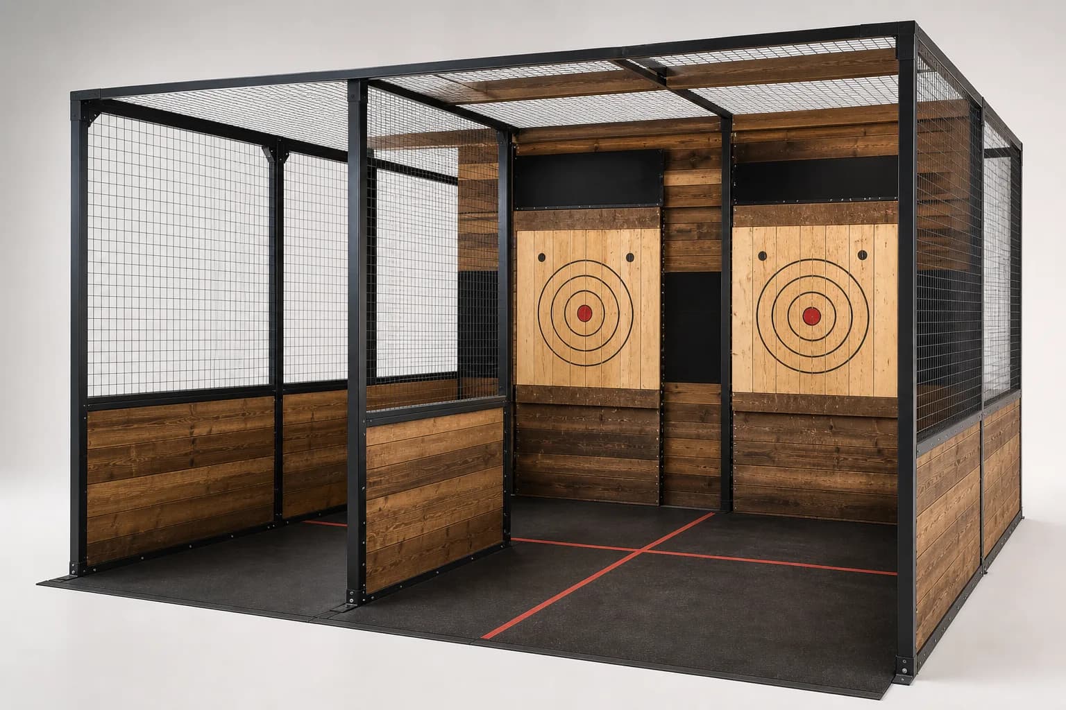 Commercial axe throwing equipment for bars, venues and game rooms — supplied and serviced nationwide by Game Tables