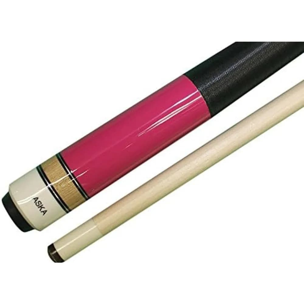2-Piece Pool Cue, 58", Canadian Maple, 13mm Tip — Pink — commercial game-room equipment, US-wide supply and service