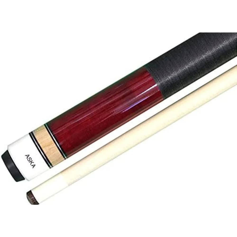 2-Piece Pool Cue, 58", Canadian Maple, 13mm Tip — Red — commercial game-room equipment, US-wide supply and service
