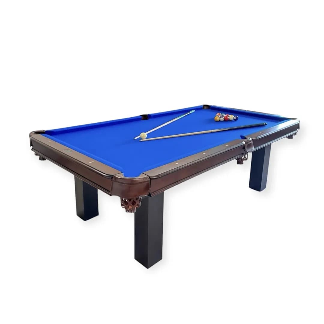 7–8-ft Two-Tone Walnut & Black Pool Table — commercial game-room equipment, US-wide supply and service
