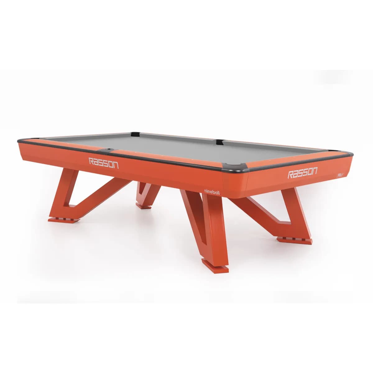 8–9-ft Professional Competition Pool Table — Orange — commercial game-room equipment, US-wide supply and service
