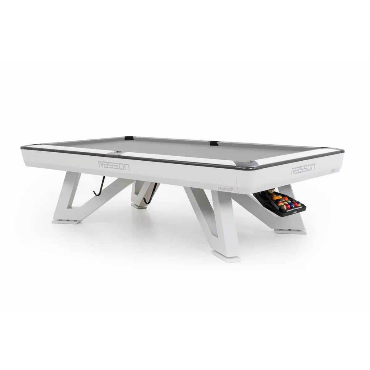 8–9-ft Professional Competition Pool Table — White — commercial game-room equipment, US-wide supply and service