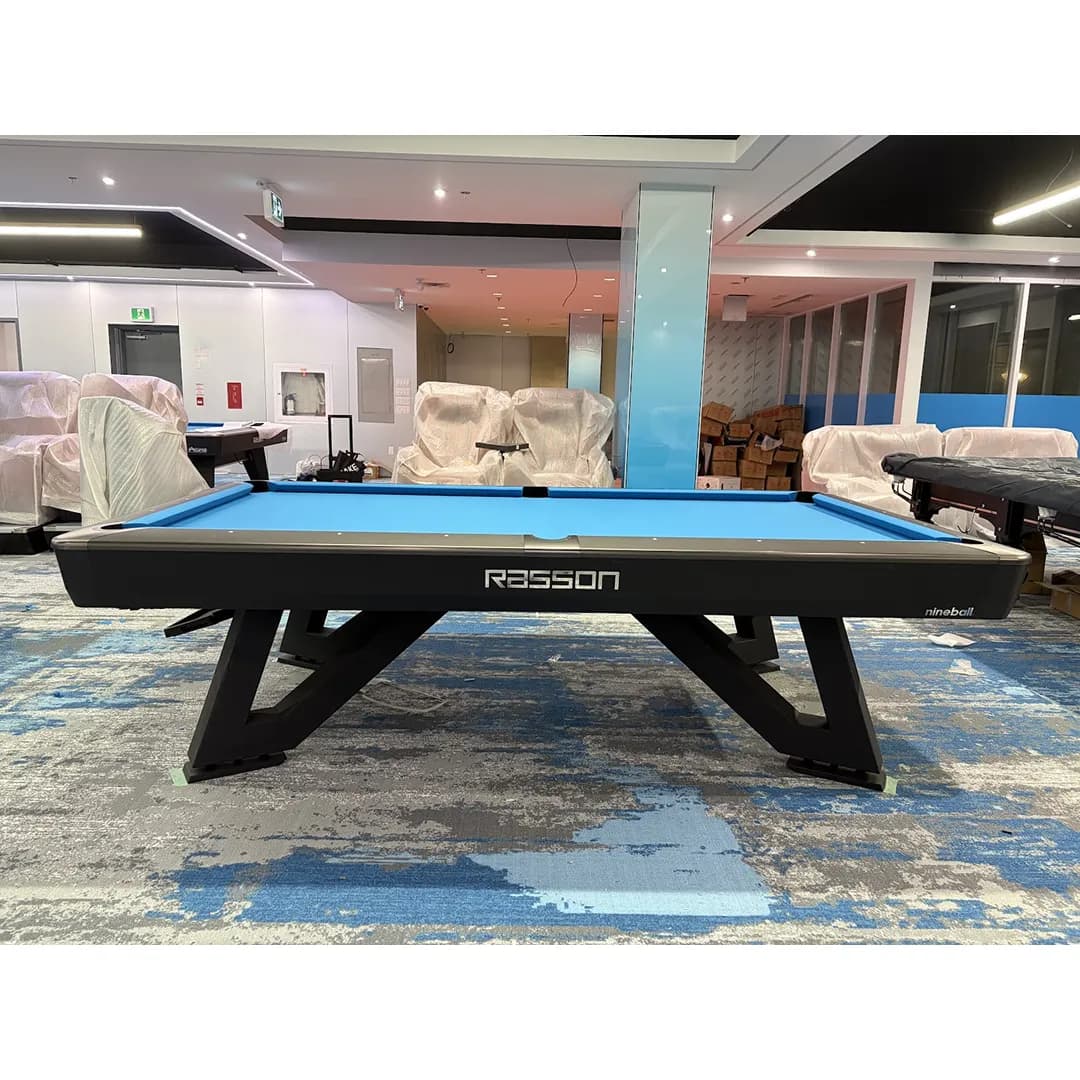9-ft Professional Competition Pool Table — Black — commercial game-room equipment, US-wide supply and service