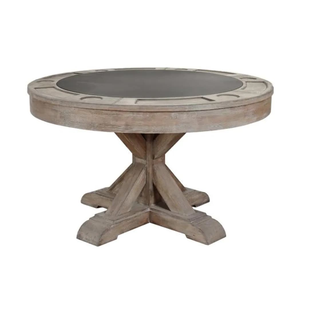 Barnwood Finish Modern Hardwood Poker Table — commercial gaming tables supplied nationwide