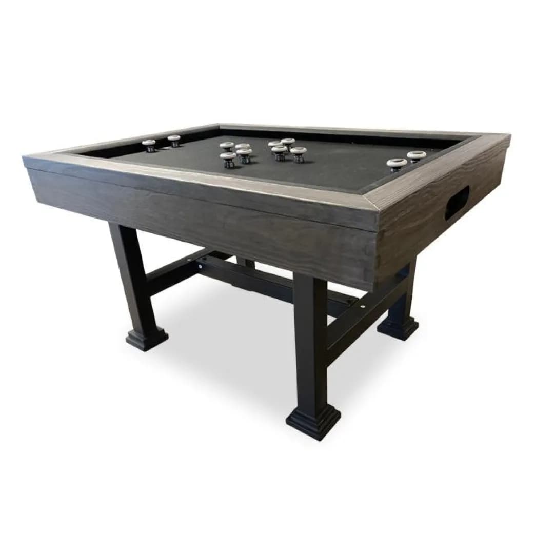 Bumper Pool Table with Black Base and Grey Rails — commercial game-room equipment, US-wide supply and service