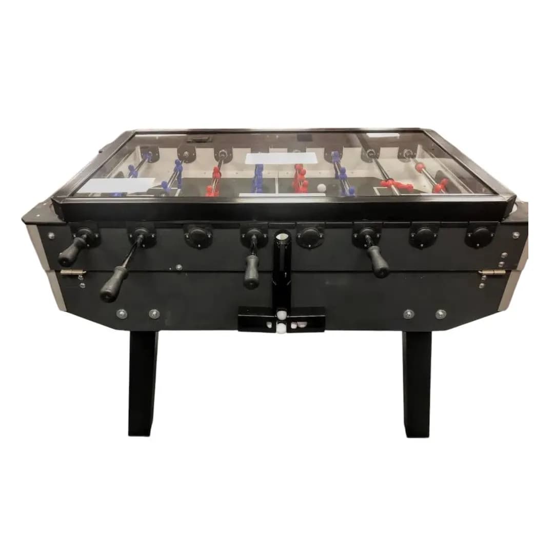 Coin-Operated Foosball Table with Glass Cover — commercial game-room equipment, US-wide supply and service