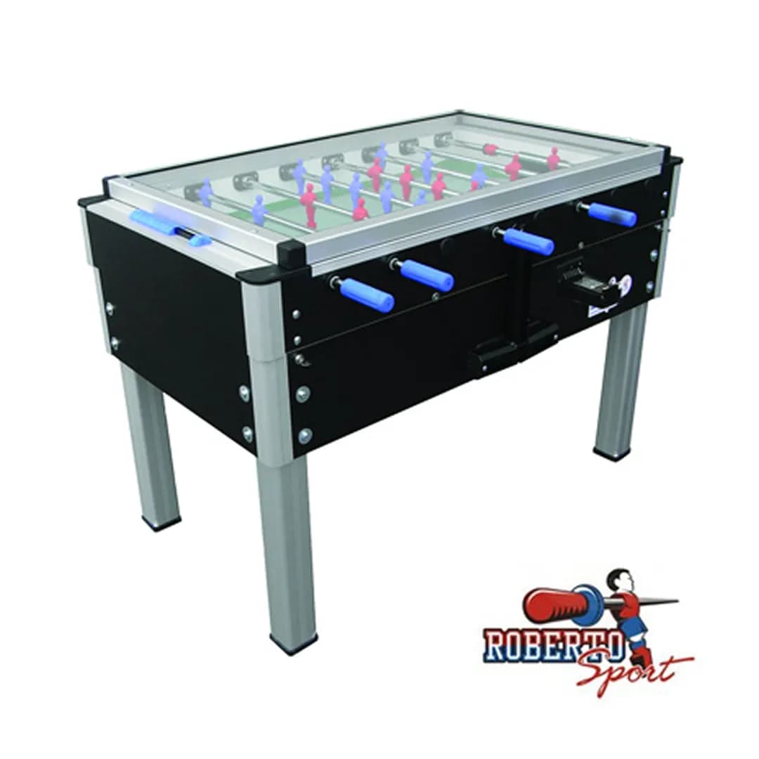 Coin-Operated Foosball Table with Protective Cover — commercial game-room equipment, US-wide supply and service