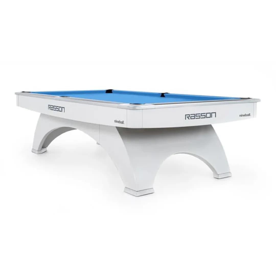 White Modern Competition-Grade 9-ft Pool Table — commercial game-room equipment, US-wide supply and service